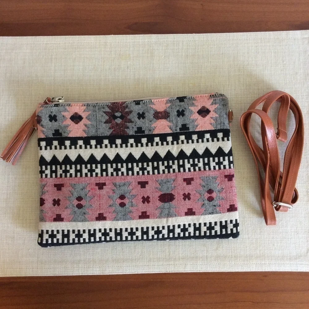 NWOT Page and Co Collection Turkish Rug Clutch